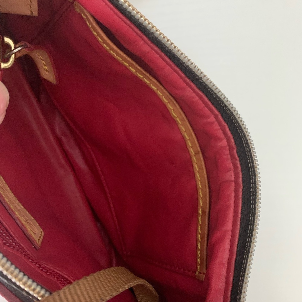 Dooney & Bourke Brownand Tan Leather Shoulder Bag - Picture 10 of 13